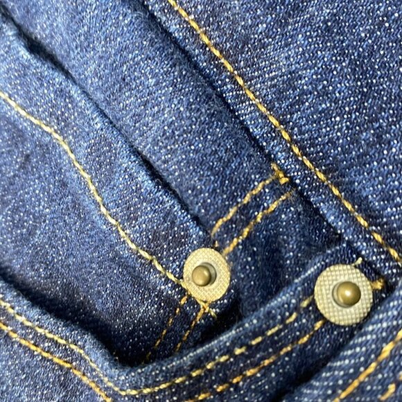 Levi's Premium Red Tab Original Fit Jeans Womens Sz 26x32 in First Try Dark Wash - Picture 9 of 16